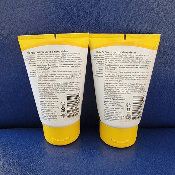 2 Alba Botanica Hawaiian Detox Warming Mud Face Masks - Picture 2 of 10